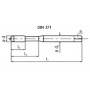 Taraud inox M4 USI 110263 BORGNE M4x0.7 queue renforcée