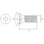 Vis standard métrique torx pour plaquettes