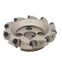 66° face milling cutter for double-sided inserts type PNMU0905 with 10 cutting edges