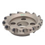 66° face milling cutter for double-sided inserts type PNMU0905 with 10 cutting edges