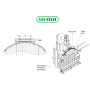 Tête de fraisage sur chariot 22KW