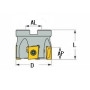 90° face milling cutter for LNMU1107 tangential insert with central coolant