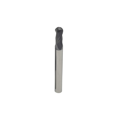 2-flutes carbide end mills with ball nose end L