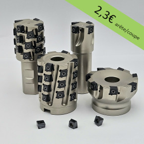 90° face milling cutter for tangential insert 4 cutting edges
